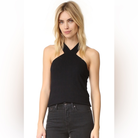 LNA Tops - LNA | V Tank, ribbed black, size Small